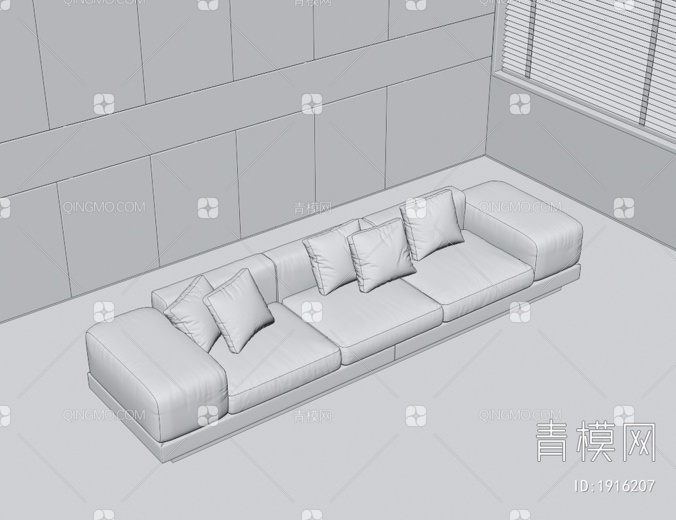 多人沙发3D模型下载【ID:1916207】