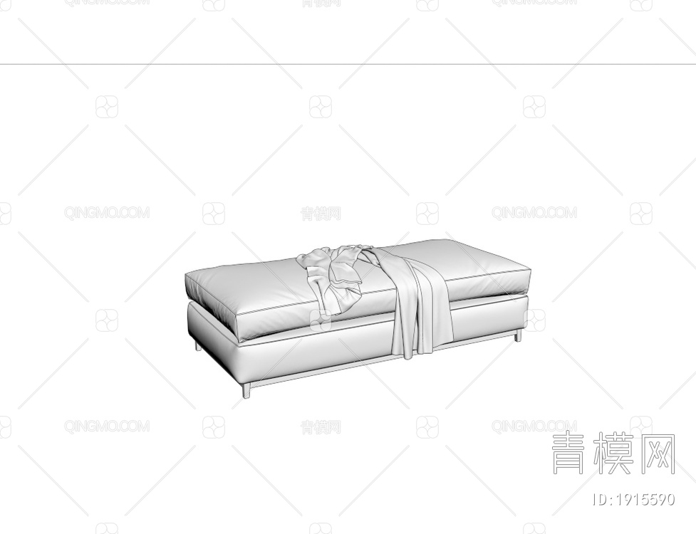 沙发凳 床尾凳3D模型下载【ID:1915590】