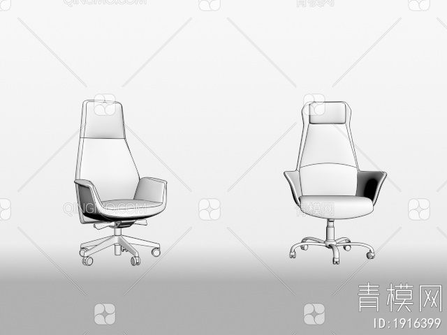 椅子 办公椅子 老板椅子3D模型下载【ID:1916399】