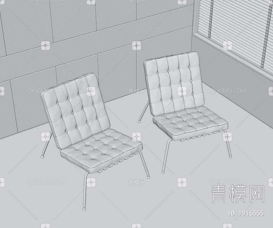 单椅3D模型下载【ID:1916555】