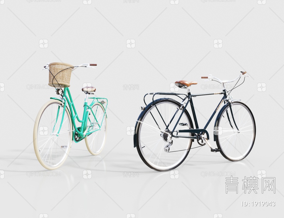 自行车3D模型下载【ID:1919043】