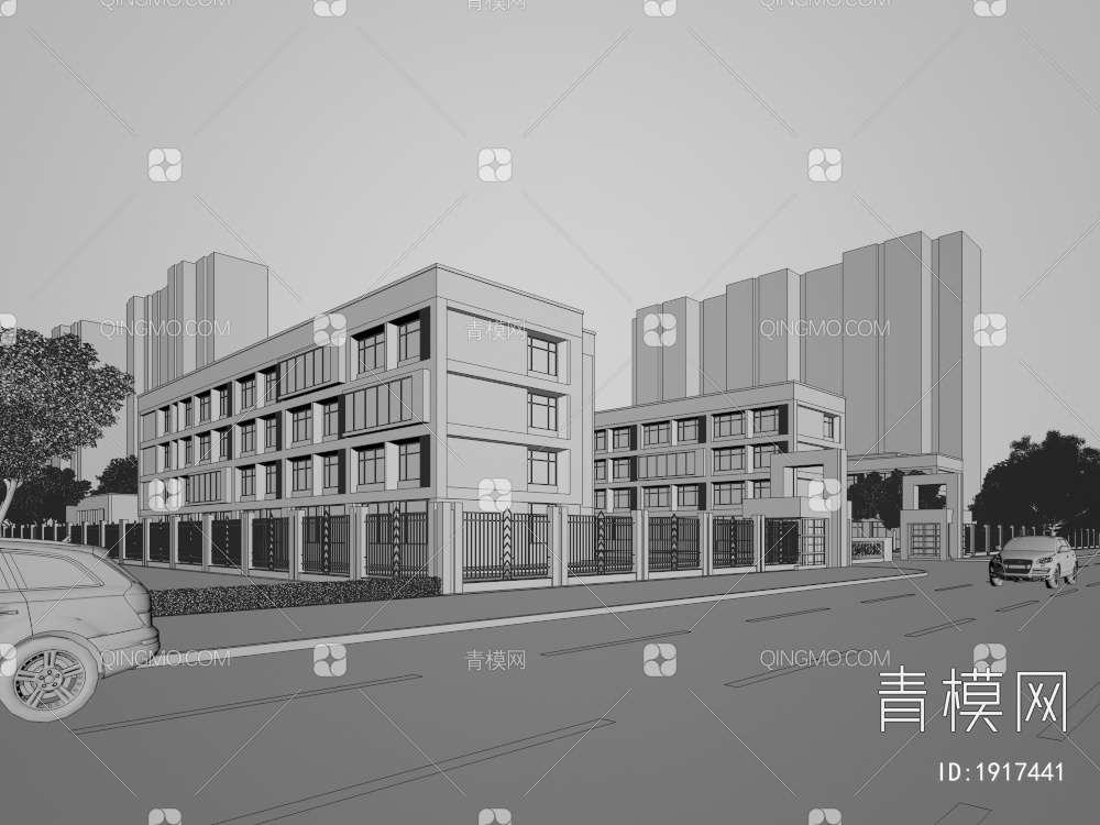 中小学校3D模型下载【ID:1917441】