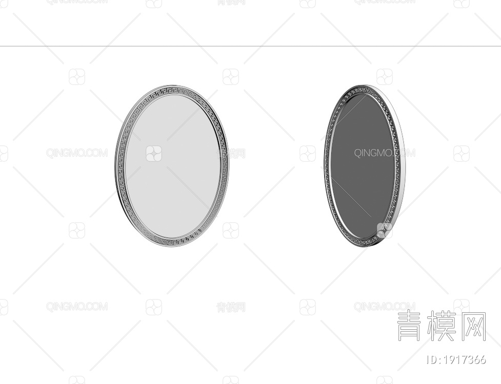 浴室镜 化妆镜 挂镜3D模型下载【ID:1917366】