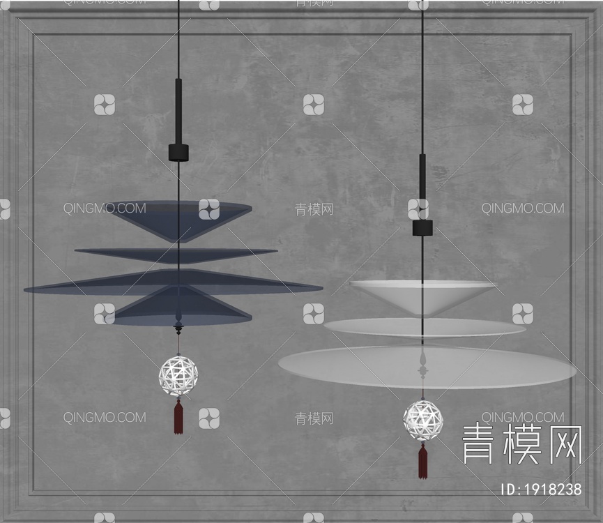 吊灯SU模型下载【ID:1918238】