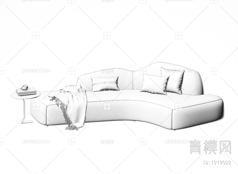 多人沙发3D模型下载【ID:1919022】