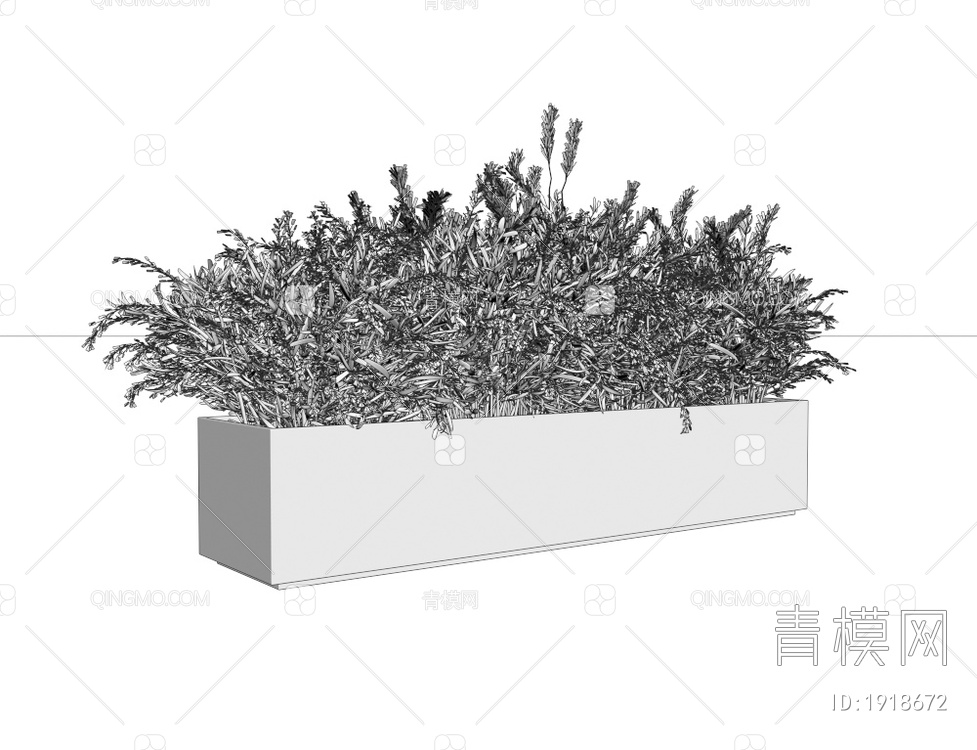 植物盆栽3D模型下载【ID:1918672】