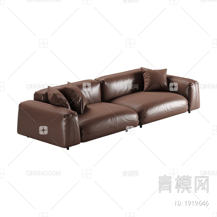 双人沙发3D模型下载【ID:1919646】