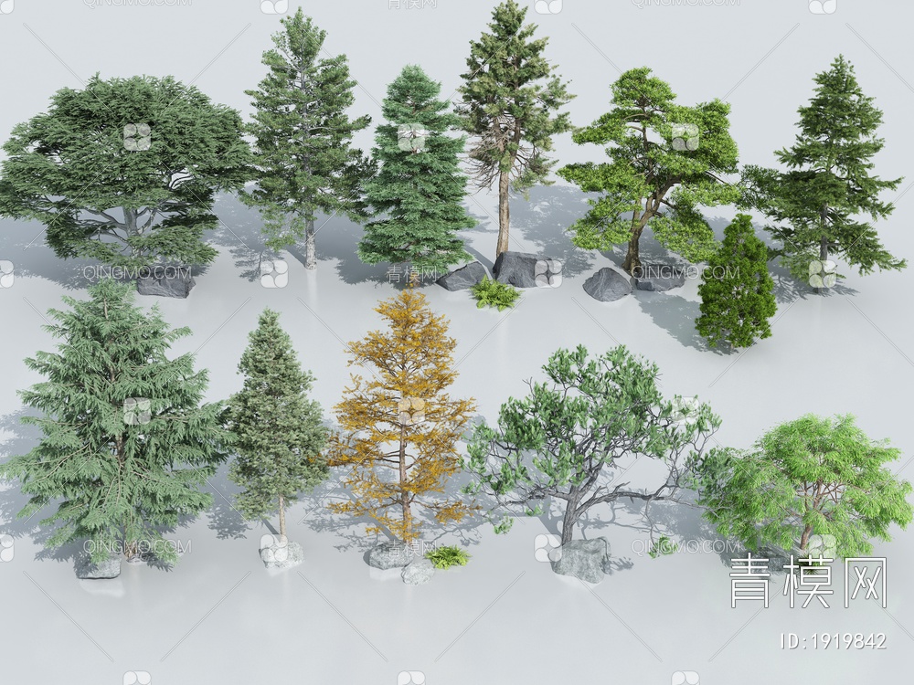 树木3D模型下载【ID:1919842】