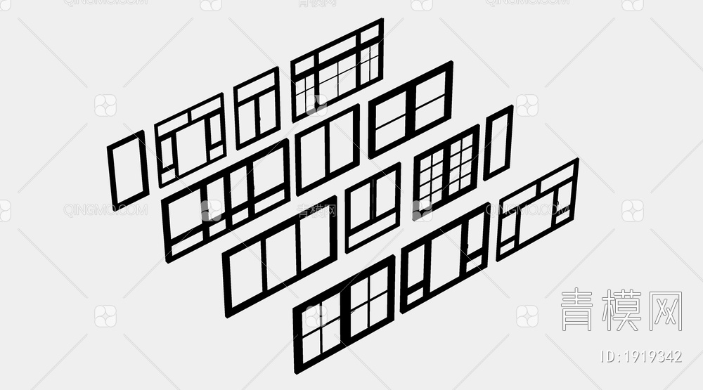 窗户SU模型下载【ID:1919342】