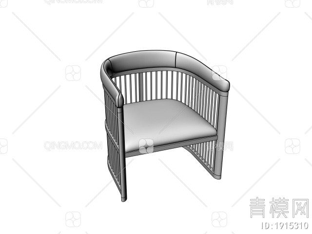 皮革单椅3D模型下载【ID:1915310】