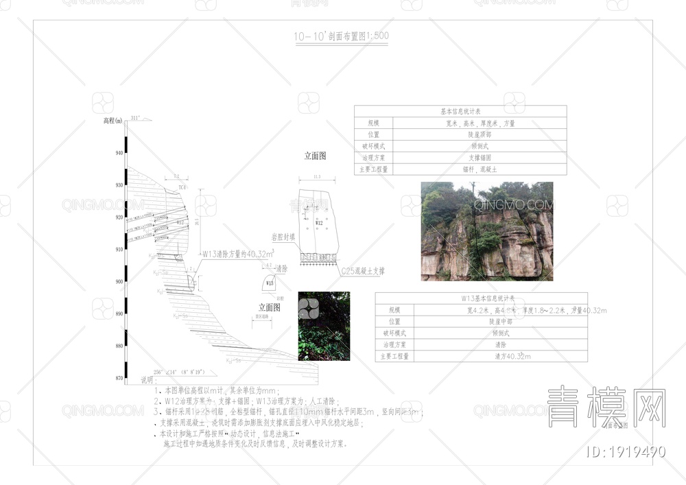 古剑山禅茶谷路口至南门危岩带治理工程项目【ID:1919490】