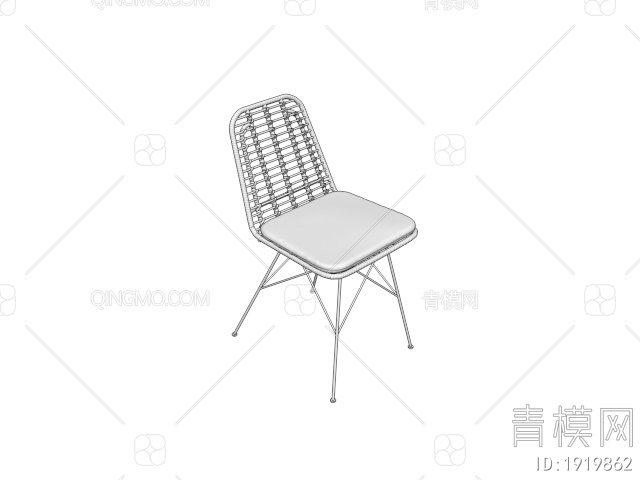 藤编椅子3D模型下载【ID:1919862】