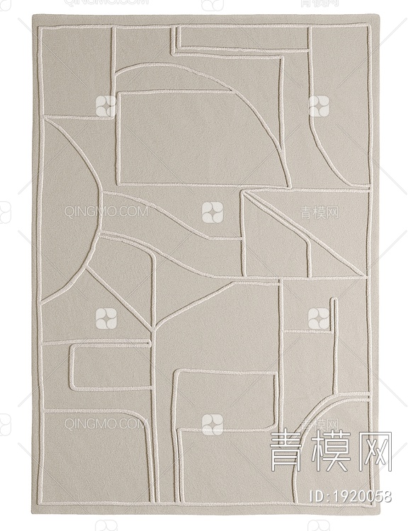 素雅几何纹理地毯贴图下载【ID:1920058】