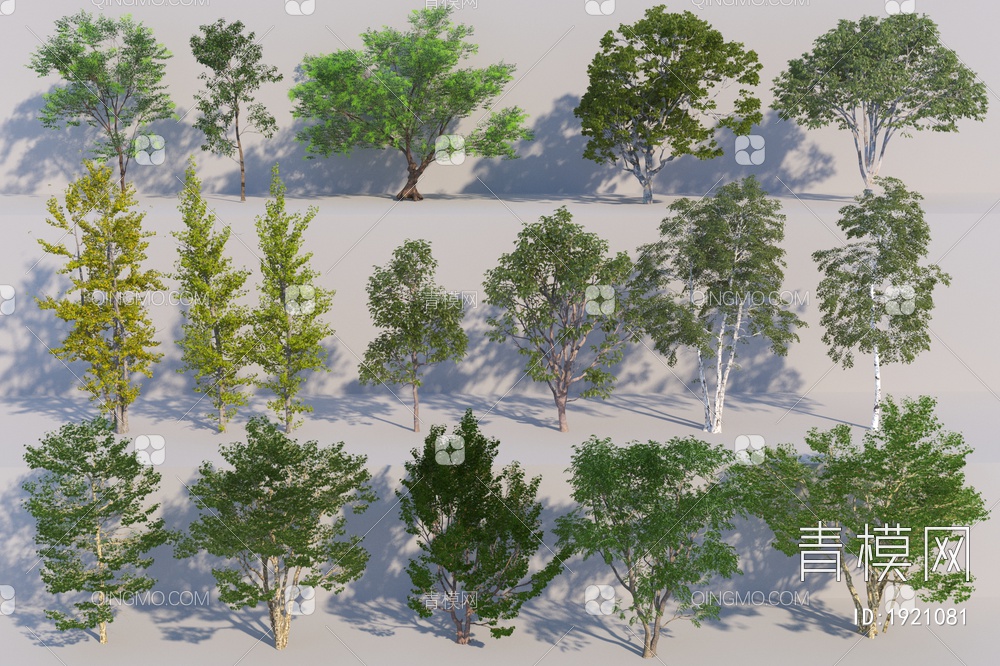 树木合集3D模型下载【ID:1921081】
