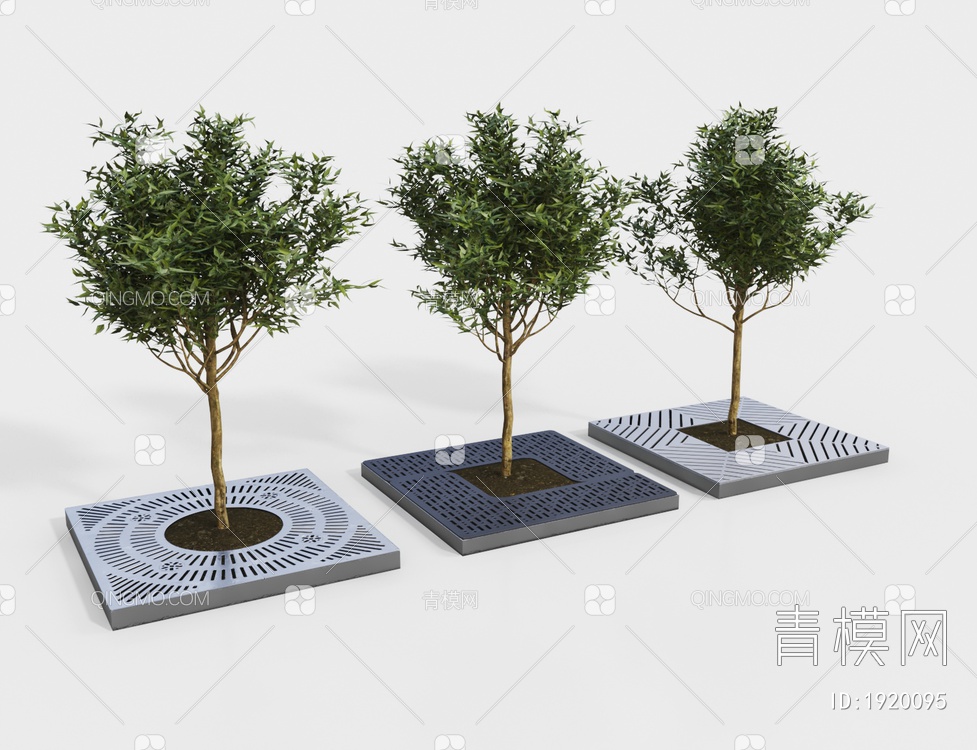 景观树 树池3D模型下载【ID:1920095】