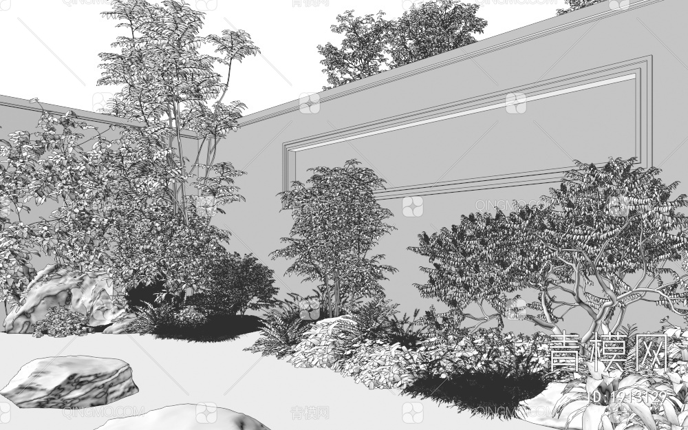 庭院景观组合3D模型下载【ID:1913129】