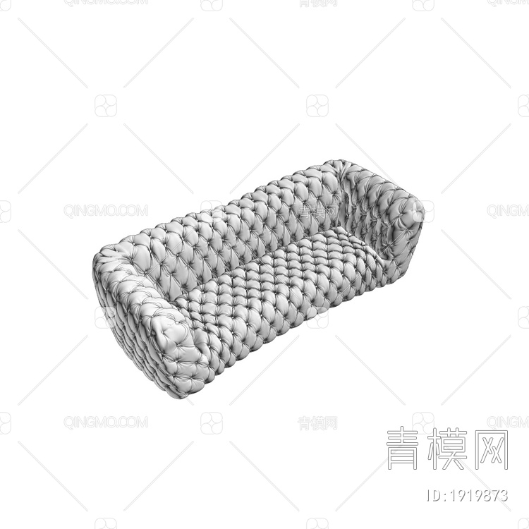 软包沙发3D模型下载【ID:1919873】