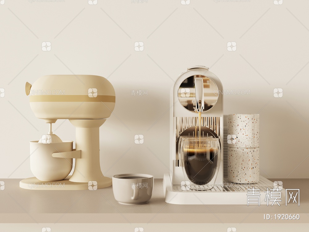 咖啡机3D模型下载【ID:1920660】