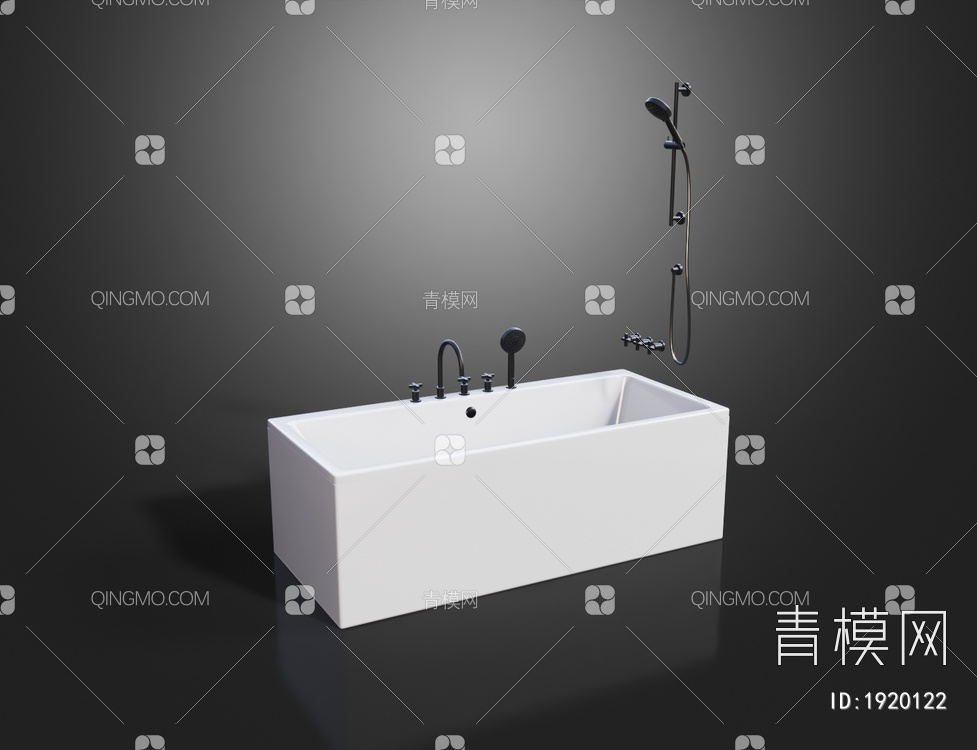 浴缸3D模型下载【ID:1920122】