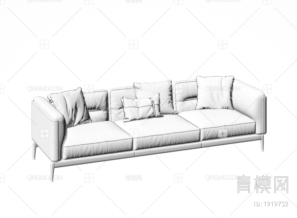 多人沙发3D模型下载【ID:1919732】