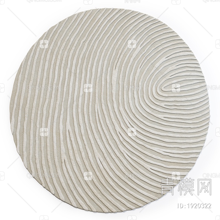 现代圆形简约地毯贴图下载【ID:1920322】