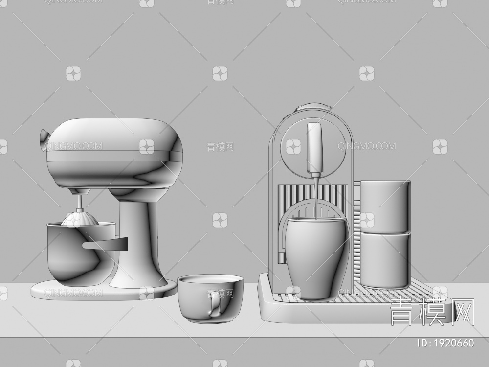 咖啡机3D模型下载【ID:1920660】