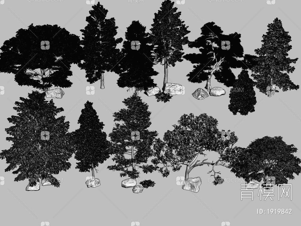 树木3D模型下载【ID:1919842】