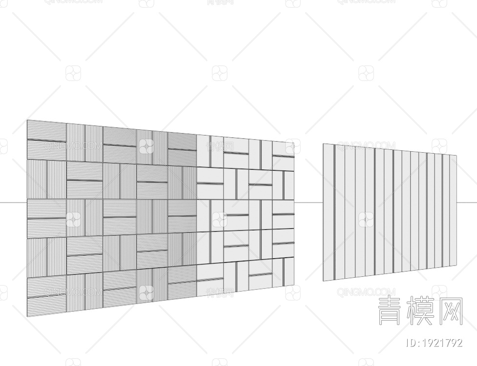造型墙 装饰墙3D模型下载【ID:1921792】