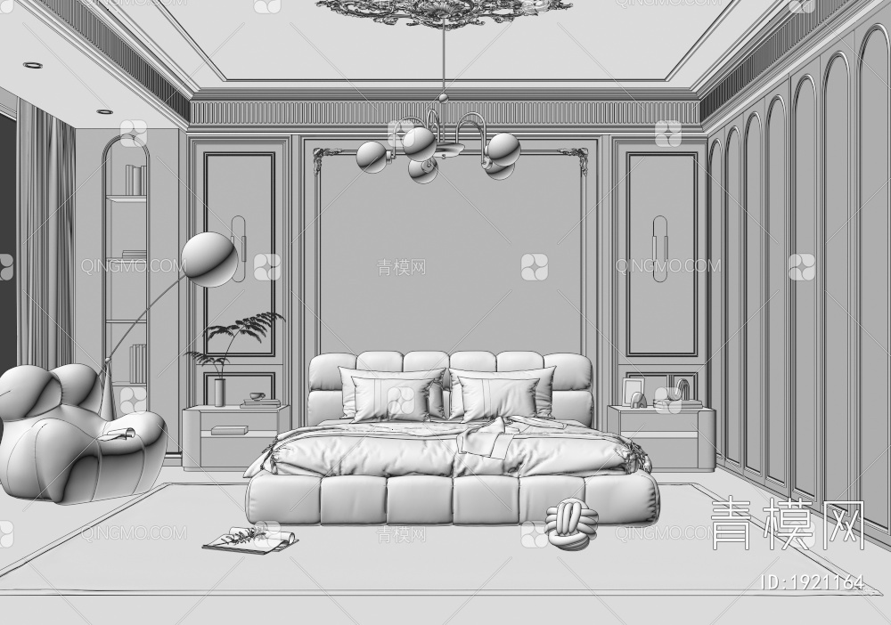 卧室3D模型下载【ID:1921164】