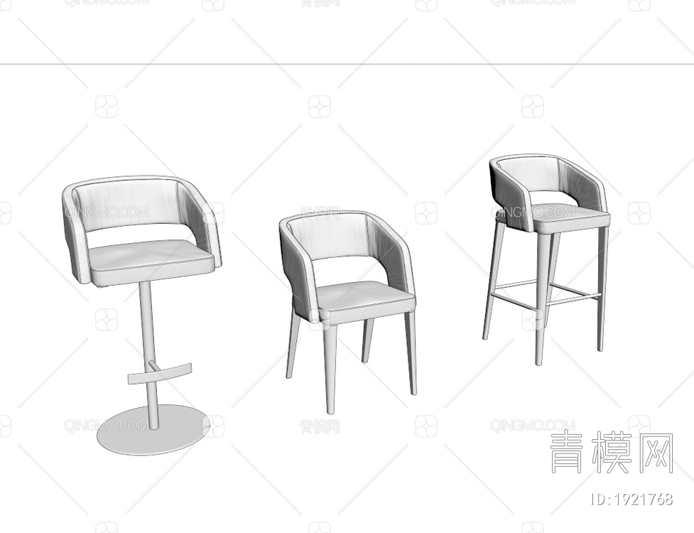 休闲单椅3D模型下载【ID:1921768】