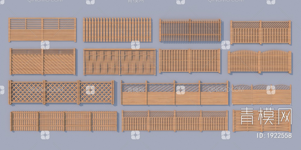 篱笆组合3D模型下载【ID:1922558】