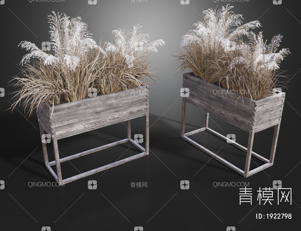 干芦苇盆栽3D模型下载【ID:1922798】