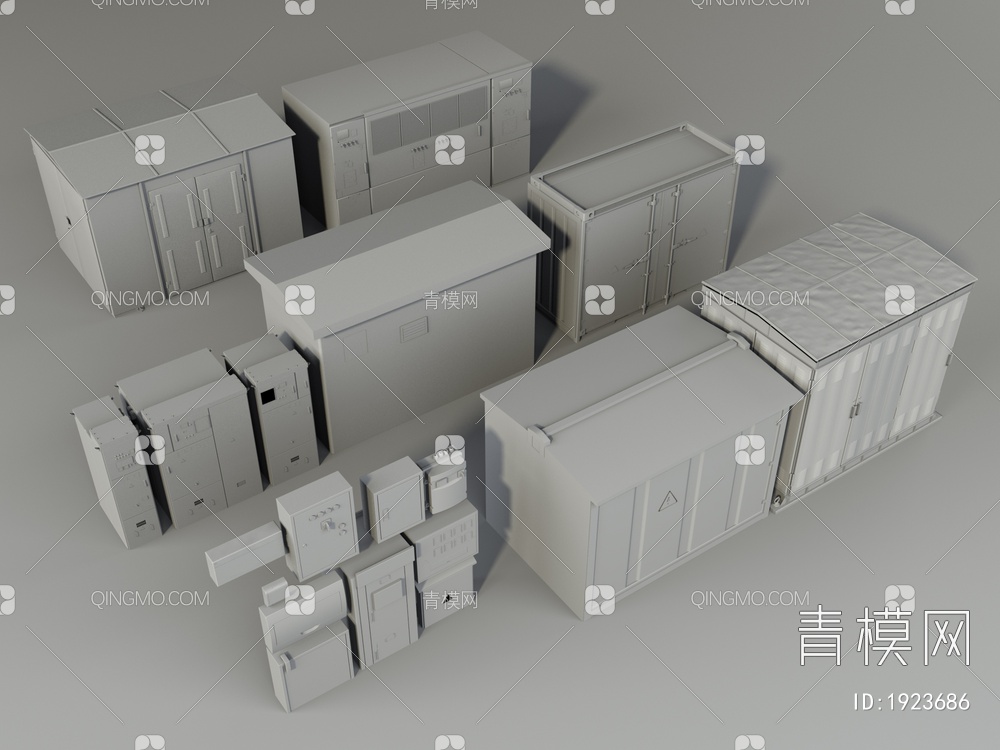 配电箱设备3D模型下载【ID:1923686】