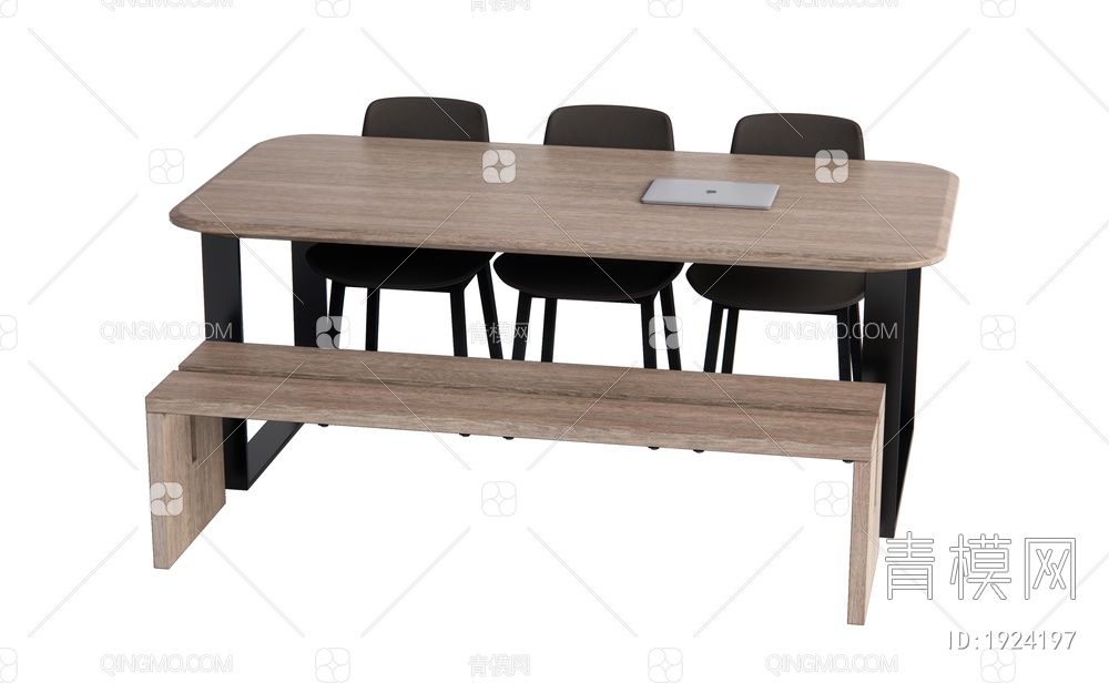 餐桌椅组合SU模型下载【ID:1924197】