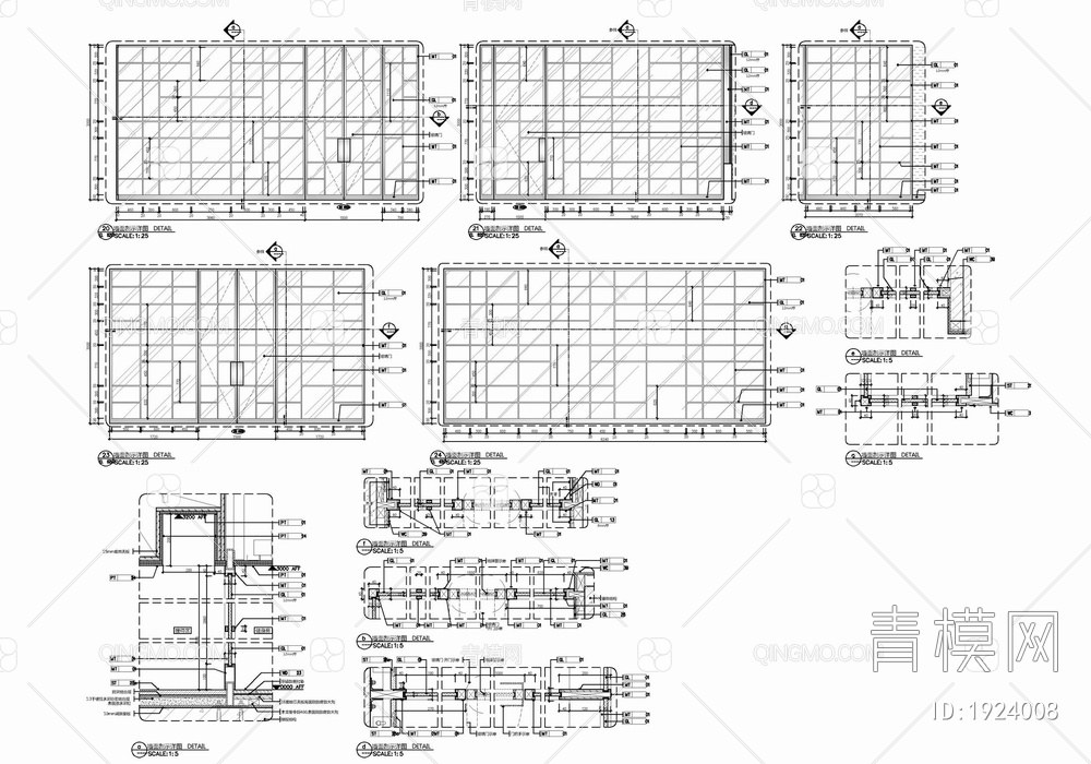 某酒店康体健身中心施工图 康体 健身 更衣室【ID:1924008】