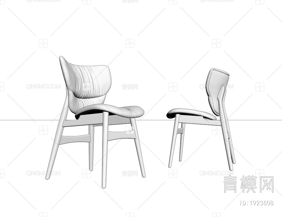 皮革单椅3D模型下载【ID:1923608】