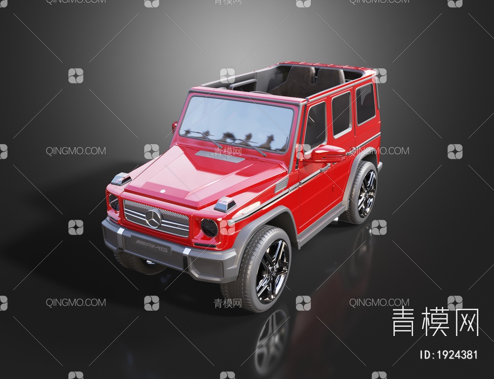 儿童奔驰电动车玩具3D模型下载【ID:1924381】