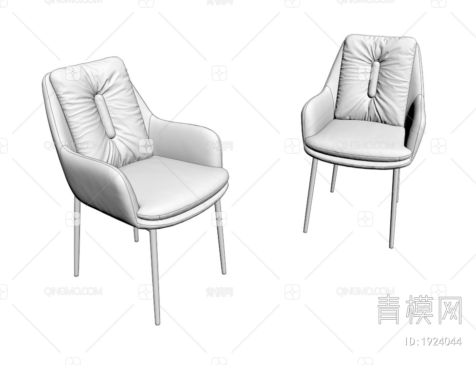 真皮单椅3D模型下载【ID:1924044】