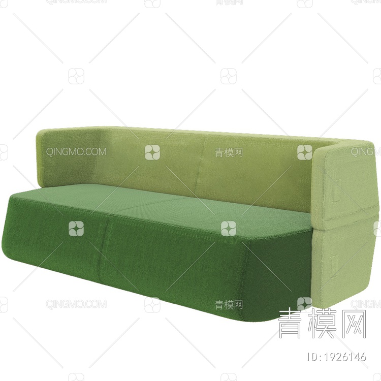 Revolve 绿沙发3D模型下载【ID:1926146】