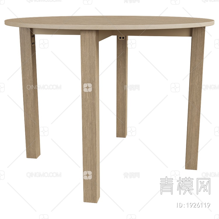 KROOGSTER 木圆桌3D模型下载【ID:1926119】