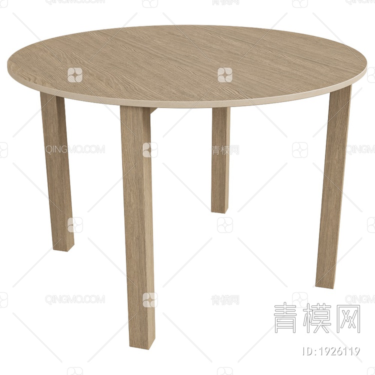 KROOGSTER 木圆桌3D模型下载【ID:1926119】