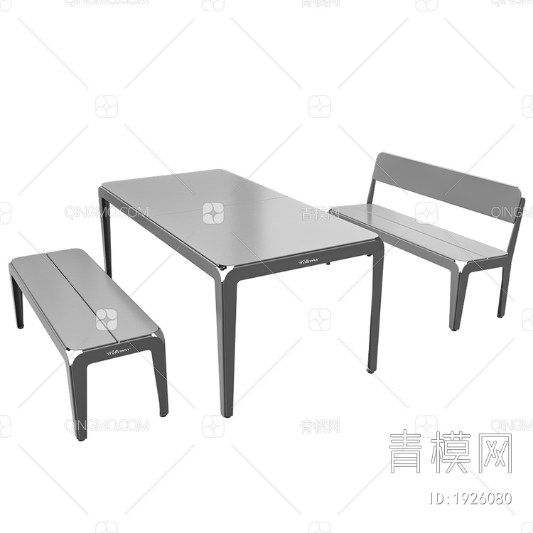 BENDED桌椅凳组合3D模型下载【ID:1926080】