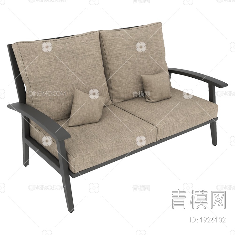Club chair Rockport 沙发茶几椅组合3D模型下载【ID:1926102】