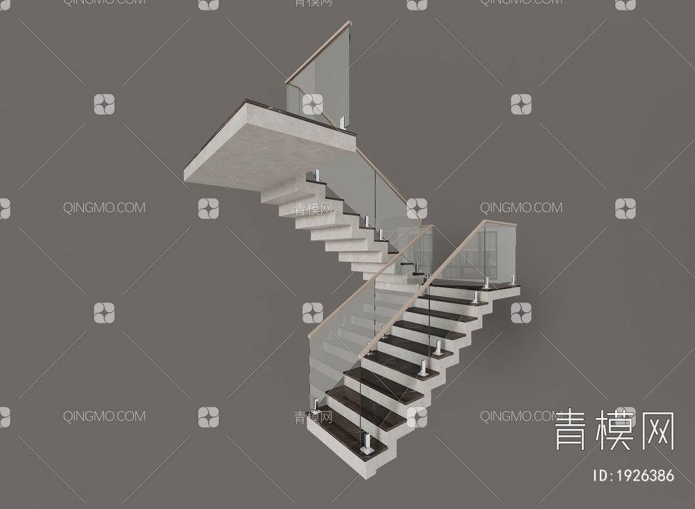 楼梯扶手3D模型下载【ID:1926386】