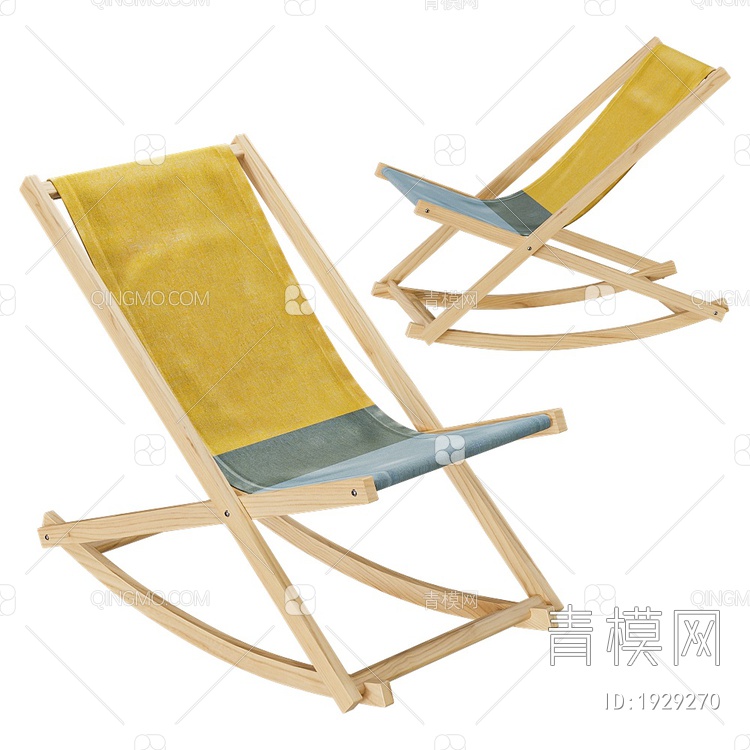 摇椅 躺椅3D模型下载【ID:1929270】