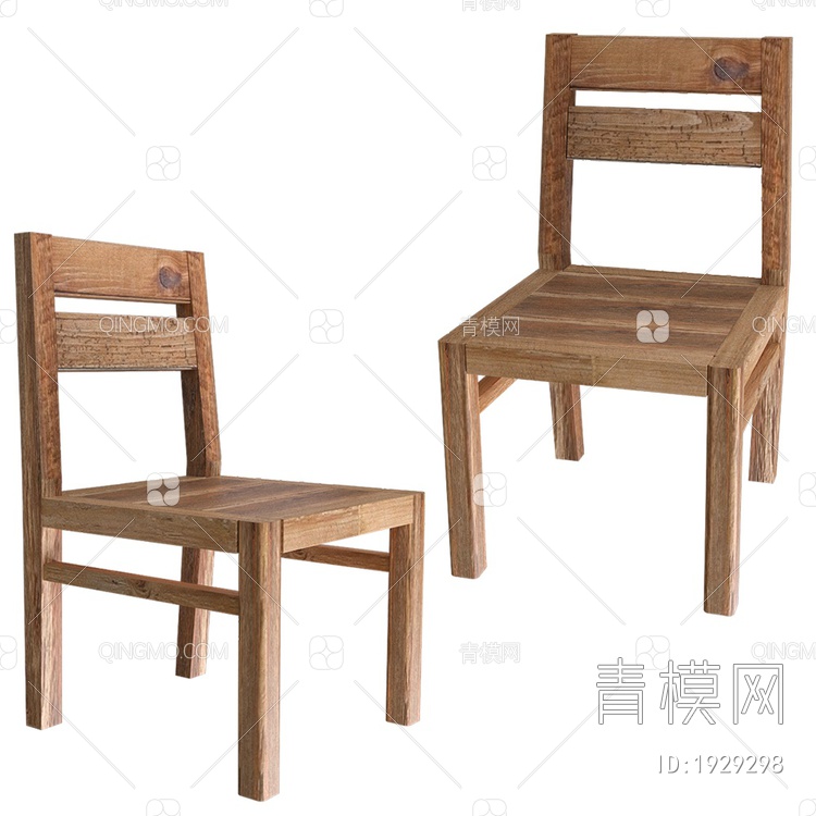 Krzeslo Memory木单椅3D模型下载【ID:1929298】