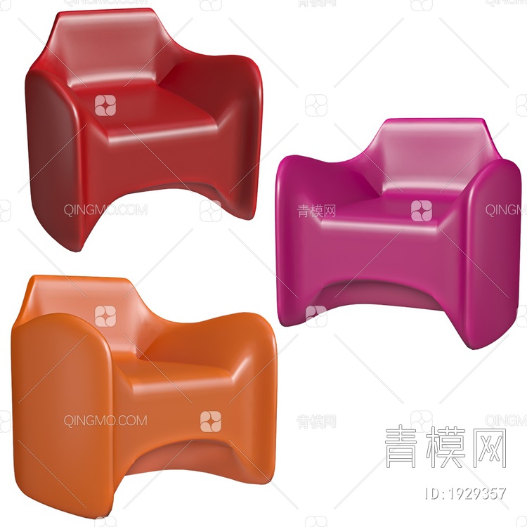 Tokyo-Pop 糖果椅3D模型下载【ID:1929357】