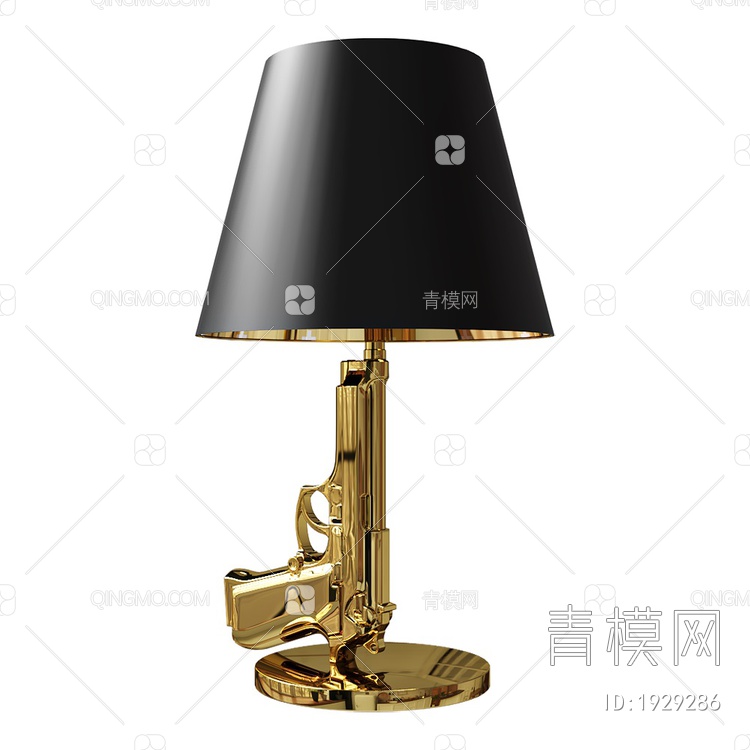 Gun lamp台灯3D模型下载【ID:1929286】