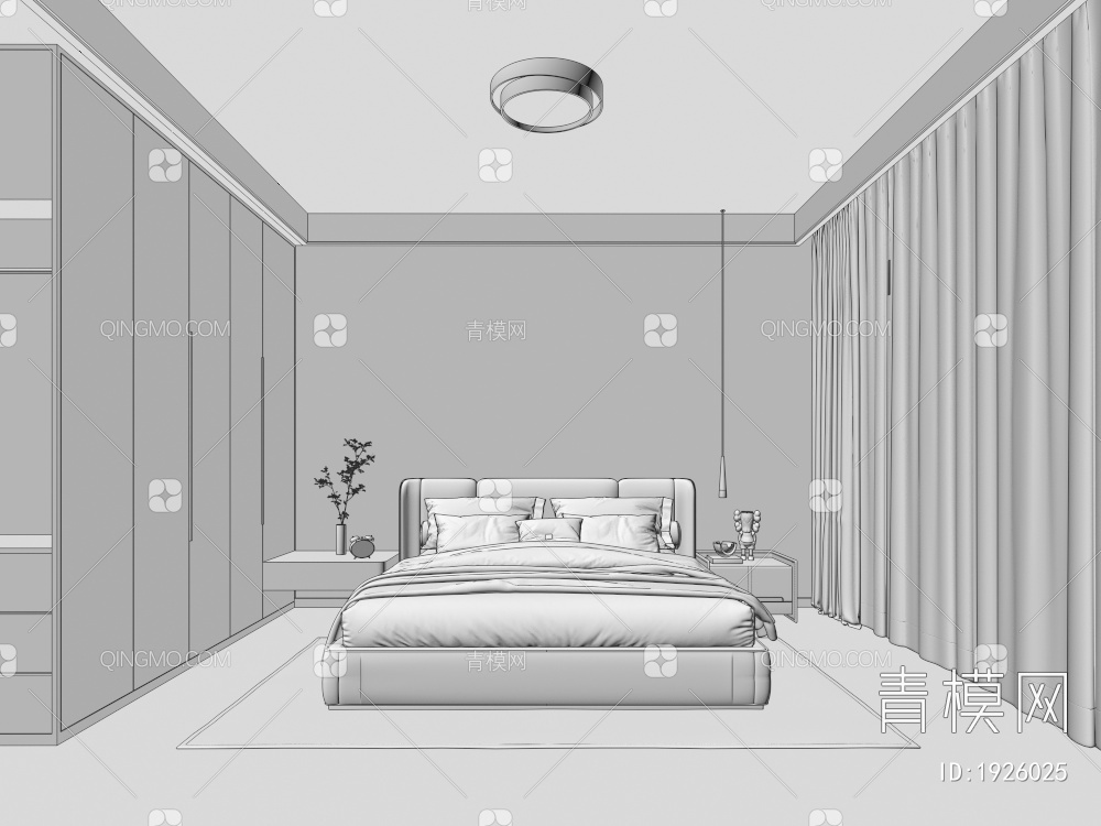 卧室3D模型下载【ID:1926025】