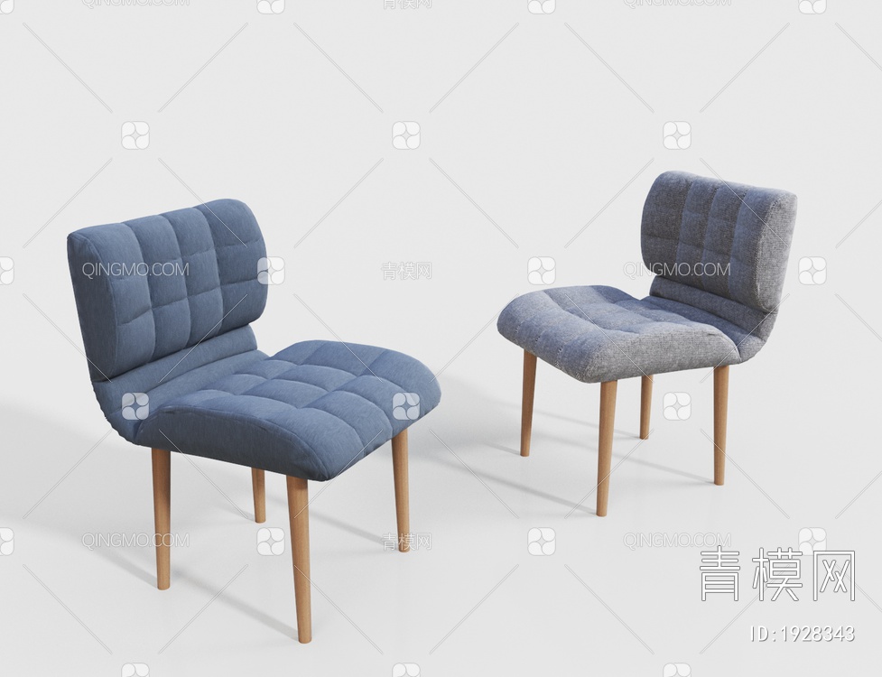 布料点人休闲椅 靠椅3D模型下载【ID:1928343】